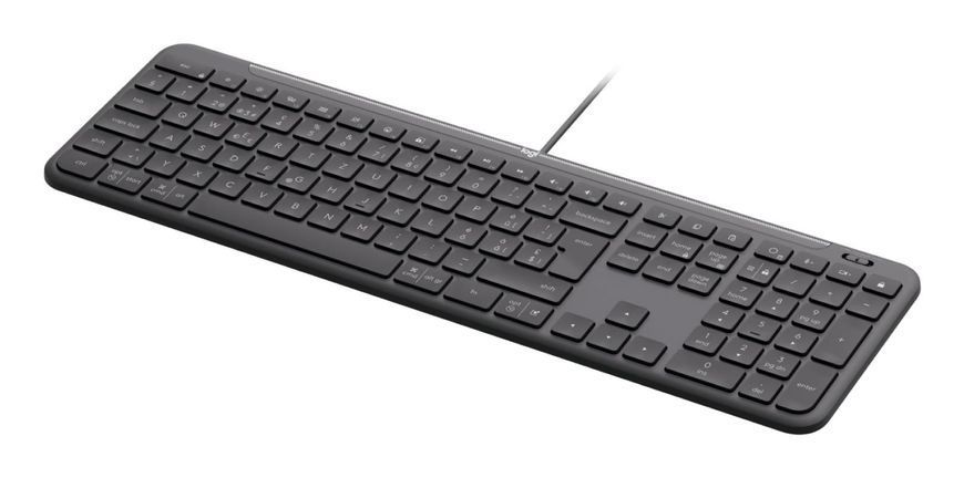 Клавіатура дротова LOGITECH Signature Slim K620 Wired Keyboard for Business - GRAPHITE - US INT'L - USB - N/A - INTNL-973 - USB-C (920-013333) - купити в Україні за низькою ціною в інтернет-магазині "Rincom"
