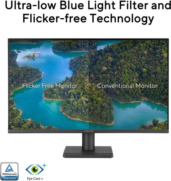 Монітор Asus 27" VA279HG D-Sub, HDMI, Audio, IPS, 120Hz, 1ms, sRGB 99%, AdaptiveSync (90LM04J1-B02371) - купити в Україні за низькою ціною в інтернет-магазині "Rincom"