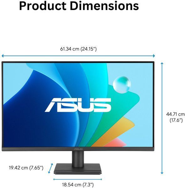 Монітор Asus 27" VA279HG D-Sub, HDMI, Audio, IPS, 120Hz, 1ms, sRGB 99%, AdaptiveSync (90LM04J1-B02371) - купити в Україні за низькою ціною в інтернет-магазині "Rincom"