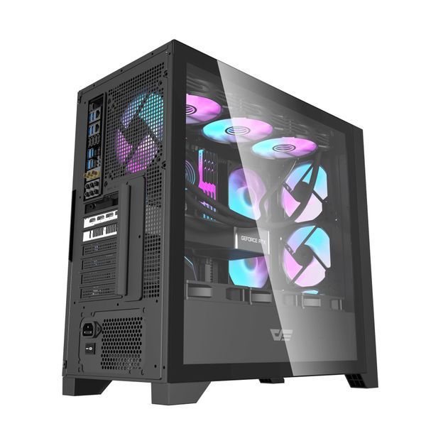 Корпус для комп'ютера DARK FLASH DRX90 GLASS ATX без блока живлення, чорний (DRX90 GLASS BLACK) - купити в Україні за низькою ціною в інтернет-магазині "Rincom"