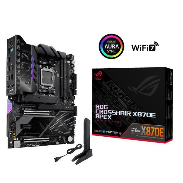 Материнcька плата ASUS ROG CROSSHAIR X870E APEX sAM5 X870E 2xDDR5 M.2 USB Type-C WiFi BT ATX (90MB1KR0-M0EAY0) - купити в Україні за низькою ціною в інтернет-магазині "Rincom"