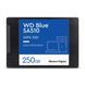 Твердотільний запам&rsquo;ятовувальний пристрій накопичувач (SSD) SATA 2.5" 250GB 6GB/S BLUE SA510 WDS250G3B0A SANDISK (WDS250G3B0A) - фото 1 из 3