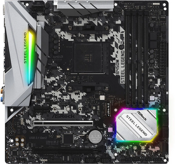Материнська плата ASRock B450M Steel Legend (sAM4, AMD B450) (ASRock B450M Steel Legend) - купити в Україні за низькою ціною в інтернет-магазині "Rincom"