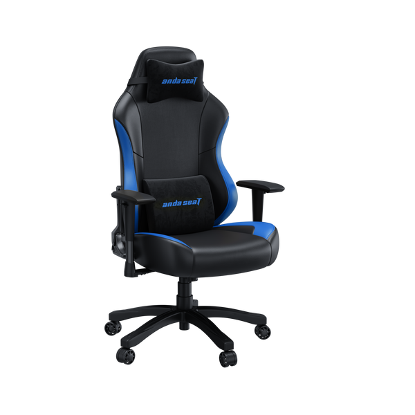 Крісло ігрове Anda Seat Luna Color Size L Black/Blue PVC (AD18-48-BS-PV)