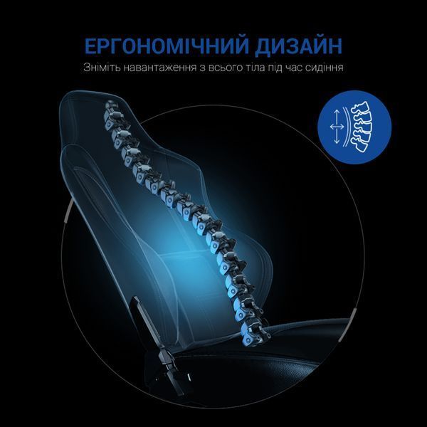Крісло ігрове Anda Seat Luna Color Size L Black/Blue PVC (AD18-48-BS-PV)