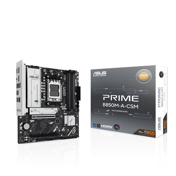 Материнcька плата ASUS PRIME B850M-A-CSM sAM5 B850 4xDDR5 M.2 HDMI DP mATX (90MB1LQ0-M0EAYC) - купити в Україні за низькою ціною в інтернет-магазині "Rincom"