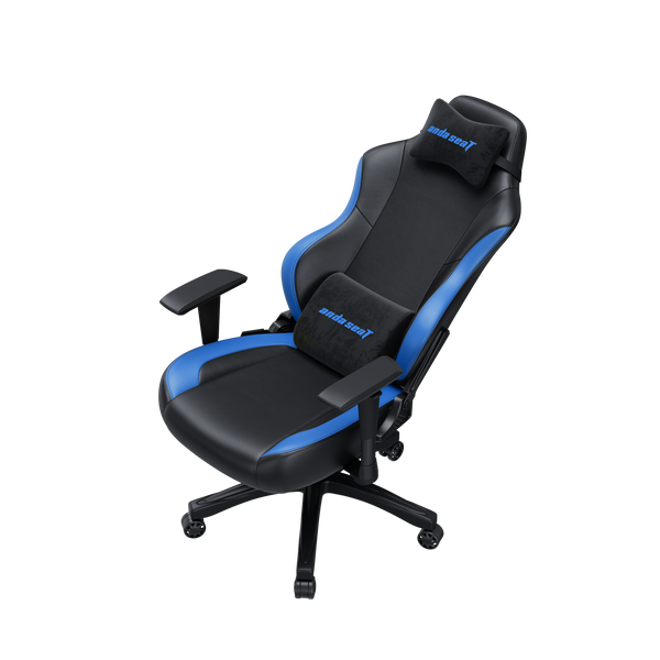 Крісло ігрове Anda Seat Luna Color Size L Black/Blue PVC (AD18-48-BS-PV)