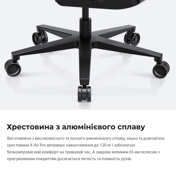 Крісло ігрове Anda Seat X-Air Pro Size XL Mesh Gray Twilight (AD-WY-01-GGSP-G01)