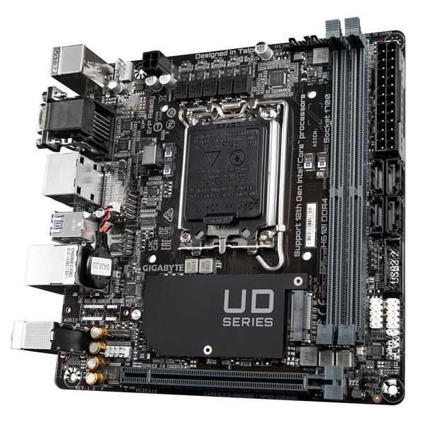 Материнська плата GIGABYTE H610I s1700 H610 2xDDR5 M.2 HDMI D-Sub ATX (H610I) - купити в Україні за низькою ціною в інтернет-магазині "Rincom"
