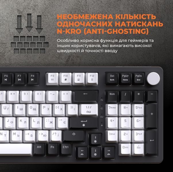 Дротова механічна клавіатура GamePro MK170B (Red) з Hot-Swap RGB Black (MK170B) - купити в Україні за низькою ціною в інтернет-магазині "Rincom"