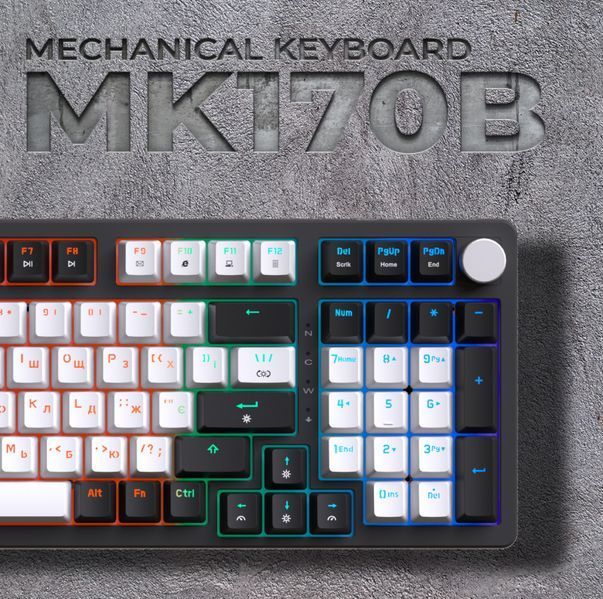 Дротова механічна клавіатура GamePro MK170B (Red) з Hot-Swap RGB Black (MK170B) - купити в Україні за низькою ціною в інтернет-магазині "Rincom"