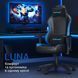 Крісло ігрове Anda Seat Luna Color Size L Black/Blue PVC (AD18-48-BS-PV)