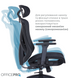 Крісло офісне Officepro Atlas OC630-B-B-B (OC630-B-B-B)