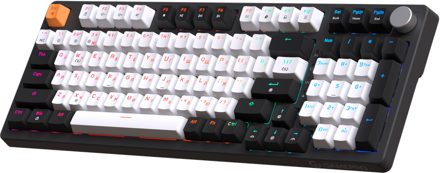 Дротова механічна клавіатура GamePro MK170B (Red) з Hot-Swap RGB Black (MK170B) - купити в Україні за низькою ціною в інтернет-магазині "Rincom"