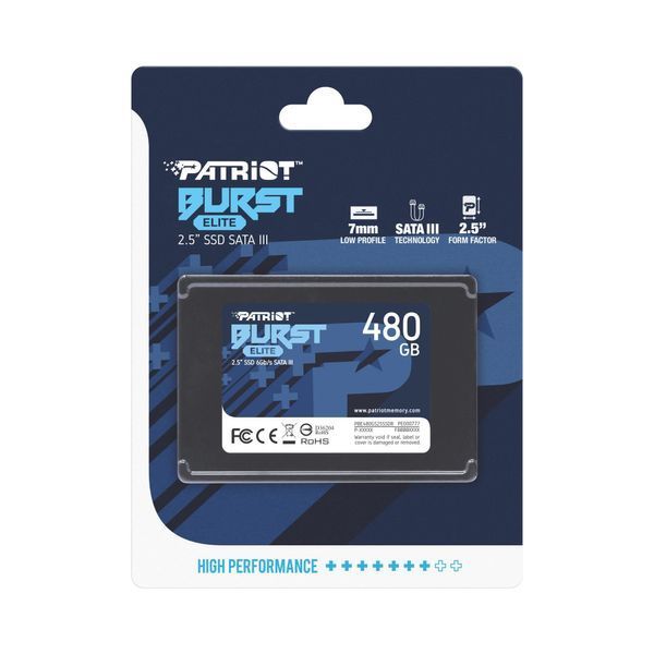 Твердотільний запам&rsquo;ятовувальний пристрій накопичувач (SSD) SATA2.5" 480GB BURST E PBE480GS25SSDR PATRIOT (PBE480GS25SSDR) - купити в Україні за низькою ціною в інтернет-магазині "Rincom"