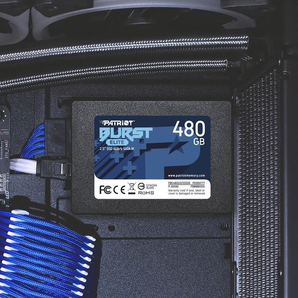 Твердотільний запам&rsquo;ятовувальний пристрій накопичувач (SSD) SATA2.5" 480GB BURST E PBE480GS25SSDR PATRIOT (PBE480GS25SSDR) - купити в Україні за низькою ціною в інтернет-магазині "Rincom"