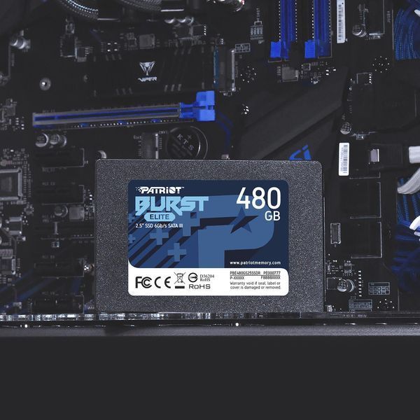 Твердотільний запам&rsquo;ятовувальний пристрій накопичувач (SSD) SATA2.5" 480GB BURST E PBE480GS25SSDR PATRIOT (PBE480GS25SSDR) - купити в Україні за низькою ціною в інтернет-магазині "Rincom"