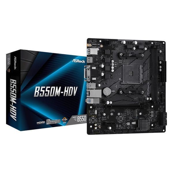 Материнська плата ASRock B550M-HDV (sAM4, AMD B550) (ASRock B550M-HDV) - купити в Україні за низькою ціною в інтернет-магазині "Rincom"