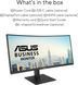 Монітор Asus 34" VA34VCPSR HDMI, DP, USB-C, 3xUSB, RJ-45, MM, VA, 3440x1440, 21:9, 100Hz, 4ms, CURVED, AdaptiveSync, HAS (90LM08JJ-B02170) - фото 7 з 8