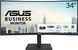 Монітор Asus 34" VA34VCPSR HDMI, DP, USB-C, 3xUSB, RJ-45, MM, VA, 3440x1440, 21:9, 100Hz, 4ms, CURVED, AdaptiveSync, HAS (90LM08JJ-B02170) - фото 1 з 8