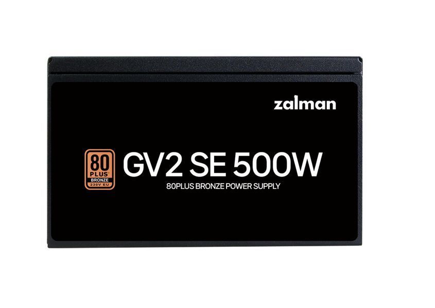 Блок живлення Zalman GV2SE (500W) 88%, 80+ Bronze, 120мм, 1xMB 24pin(20+4), 1xCPU(4pin+ 8pin), 3xMolex, 6xSATA, 2xPCIe 8pin(6+2) (ZM500-GV2SE) - купити в Україні за низькою ціною в інтернет-магазині "Rincom"