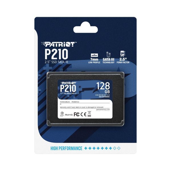 Твердотільний запам&rsquo;ятовувальний пристрій накопичувач (SSD) SATA2.5" 128GB P210 P210S128G25 PATRIOT (P210S128G25) - купити в Україні за низькою ціною в інтернет-магазині "Rincom"