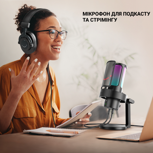 USB Мікрофон Fifine A8 PLUS (A8 PLUS) - купити в Україні за низькою ціною в інтернет-магазині "Rincom"