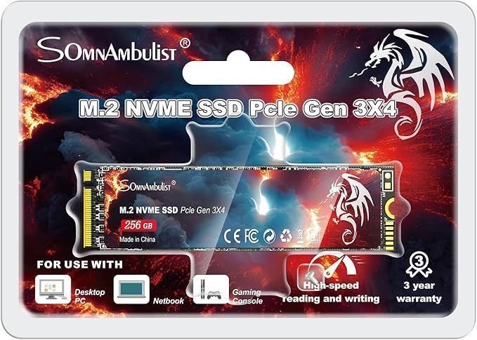 SSD-накопичувач SomnAmbulist 256 ГБ M.2 NVMe (SomnAmbulist 256 ГБ M.2 NVMe) - купити в Україні за низькою ціною в інтернет-магазині "Rincom"