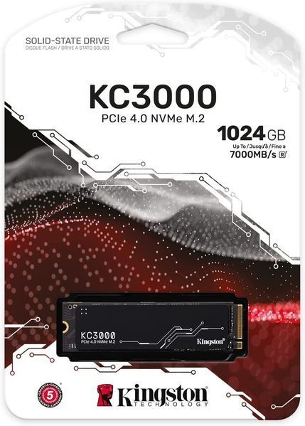 Накопичувач SSD Kingston M.2 1TB PCIe 4.0 KC3000 (SKC3000S/1024G) - купити в Україні за низькою ціною в інтернет-магазині "Rincom"