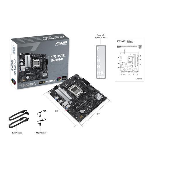 Материнcька плата ASUS PRIME B650M-R sAM5 B650 2xDDR5 M.2 HDMI mATX (90MB1H30-M0EAY0) - купити в Україні за низькою ціною в інтернет-магазині "Rincom"