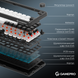 Бездротова механічна клавіатура GamePro Asgard Valhalla (MK210B Pro) 65% QLAB orange switches (MK210B Pro) - фото 10 з 15