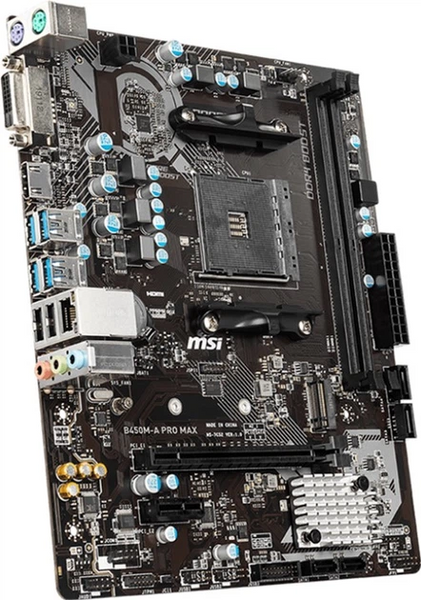 Материнська плата MSI B450M-A Pro Max (sAM4, AMD,B450) (MSI B450M-A Pro Max) - купити в Україні за низькою ціною в інтернет-магазині "Rincom"