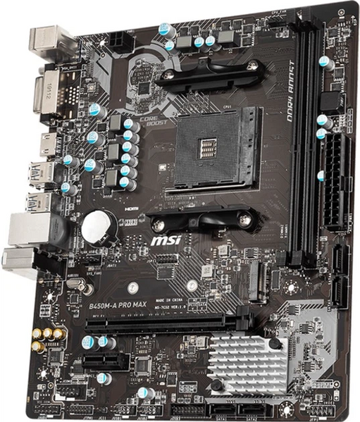 Материнська плата MSI B450M-A Pro Max (sAM4, AMD,B450) (MSI B450M-A Pro Max) - купити в Україні за низькою ціною в інтернет-магазині "Rincom"