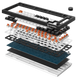 Бездротова механічна клавіатура GamePro Asgard Valhalla (MK160B Pro) 75% QLAB orange switches (MK160B Pro) - фото 15 з 16