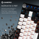 Бездротова механічна клавіатура GamePro Asgard Valhalla (MK160B Pro) 75% QLAB orange switches (MK160B Pro) - фото 8 з 16