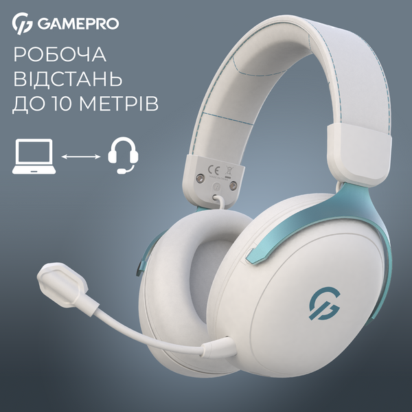 Бездротова ігрова гарнітура GamePro Asgard Freya Pro (HSW201WB) (HSW201WB)