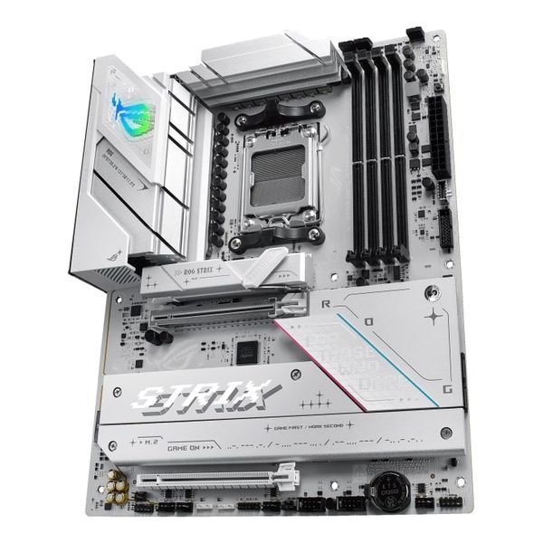 Материнcька плата ASUS ROG STRIX B850-A GAMING WIFI sAM5 B850 4xDDR5 M.2 HDMI DP WiFi BT ATX білий (90MB1J50-M0EAY0) - купити в Україні за низькою ціною в інтернет-магазині "Rincom"