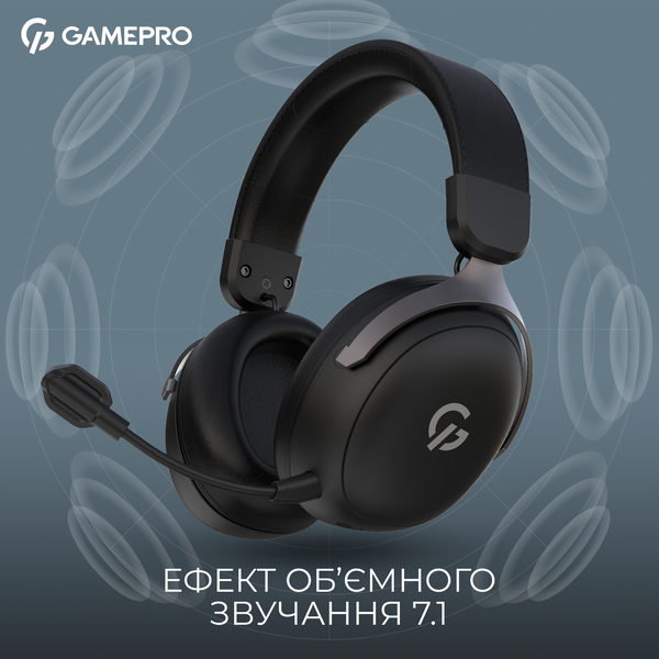 Бездротова ігрова гарнітура GamePro Asgard Freya Pro (HSW201B) (HSW201B)