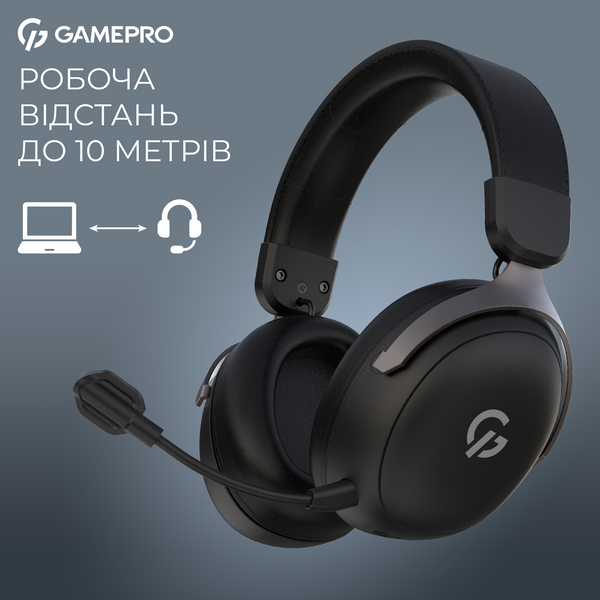 Бездротова ігрова гарнітура GamePro Asgard Freya Pro (HSW201B) (HSW201B)