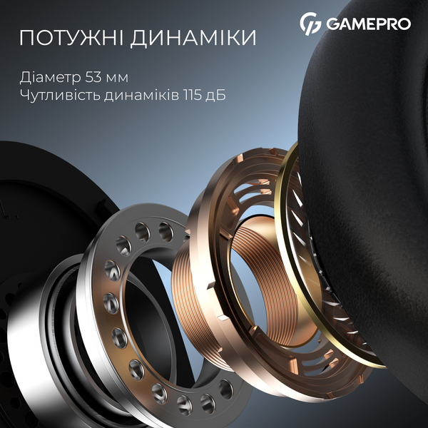 Бездротова ігрова гарнітура GamePro Asgard Freya Pro (HSW201B) (HSW201B)