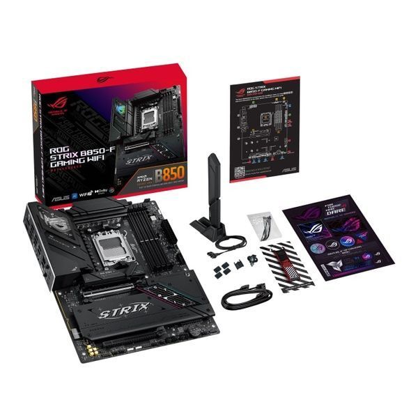 Материнcька плата ASUS ROG STRIX B850-F GAMING WIFI sAM5 B850 4xDDR5 M.2 HDMI DP USB BT ATX (90MB1J70-M0EAY0) - купити в Україні за низькою ціною в інтернет-магазині "Rincom"