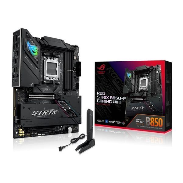 Материнcька плата ASUS ROG STRIX B850-F GAMING WIFI sAM5 B850 4xDDR5 M.2 HDMI DP USB BT ATX (90MB1J70-M0EAY0) - купити в Україні за низькою ціною в інтернет-магазині "Rincom"
