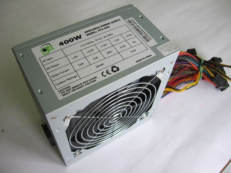 Блок живлення GTT 400W (ATX-400) - купити в Україні за низькою ціною в інтернет-магазині "Rincom"