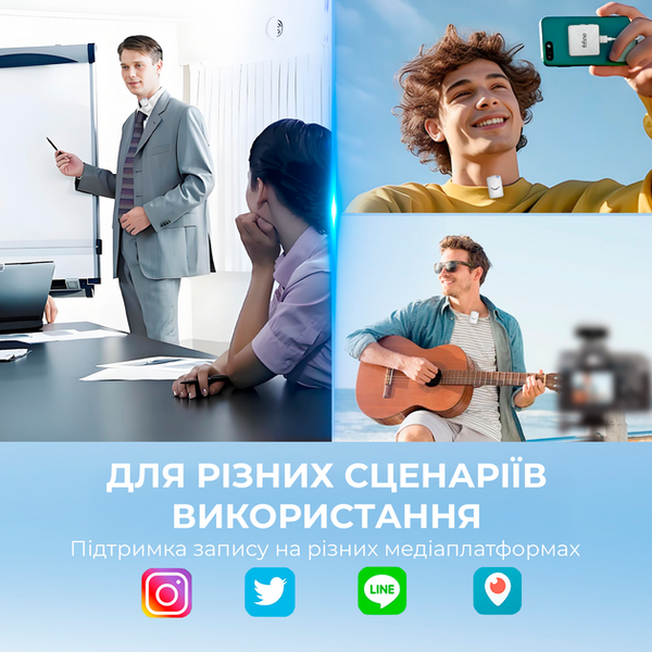 Безпровідний петличний мікрофон Fifine M9W (M9W) - купити в Україні за низькою ціною в інтернет-магазині "Rincom"