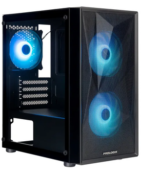 Корпус Prologix E102 Tempered Glass&Mesh Black (E102 Black) - купити в Україні за низькою ціною в інтернет-магазині "Rincom"