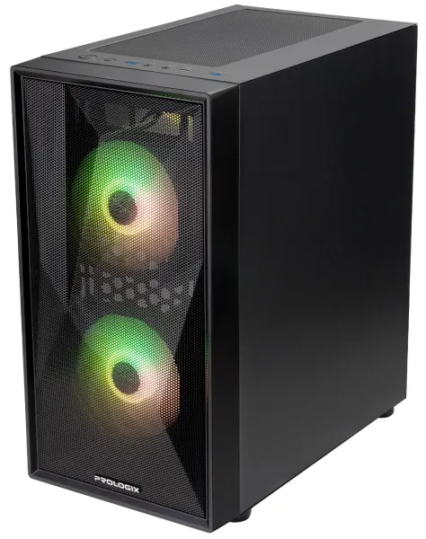 Корпус Prologix E102 Tempered Glass&Mesh Black (E102 Black) - купити в Україні за низькою ціною в інтернет-магазині "Rincom"