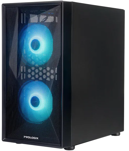 Корпус Prologix E102 Tempered Glass&Mesh Black (E102 Black) - купити в Україні за низькою ціною в інтернет-магазині "Rincom"