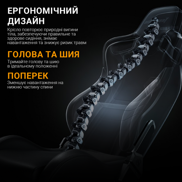 Крісло ігрове Anda Seat Kaiser 2 Pro Grey Fabric Size XL (AD12YXL-17-G-F-G01)