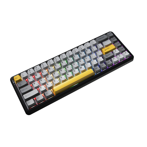 Клавіатура механічна бездротова Ajazz AK680 MAX (8+8K) Magnetic Switch RGB Wireless/BT/USB Black (AK680-M-BGY-A) - купити в Україні за низькою ціною в інтернет-магазині "Rincom"