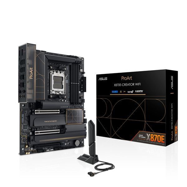 Материнcька плата ASUS PROART X870E-CREATOR WIFI sAM5 X870E 4xDDR5 M.2 HDMI WiFi BT ATX (90MB1IG0-M0EAY0) - купити в Україні за низькою ціною в інтернет-магазині "Rincom"